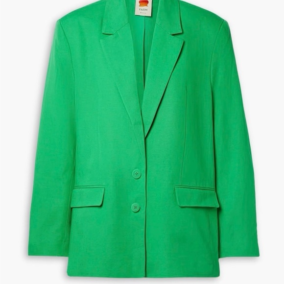 Anthropologie Jackets & Blazers - Anthropologie Farm Rio Lyocell and Cotton blend Oversized Blazer